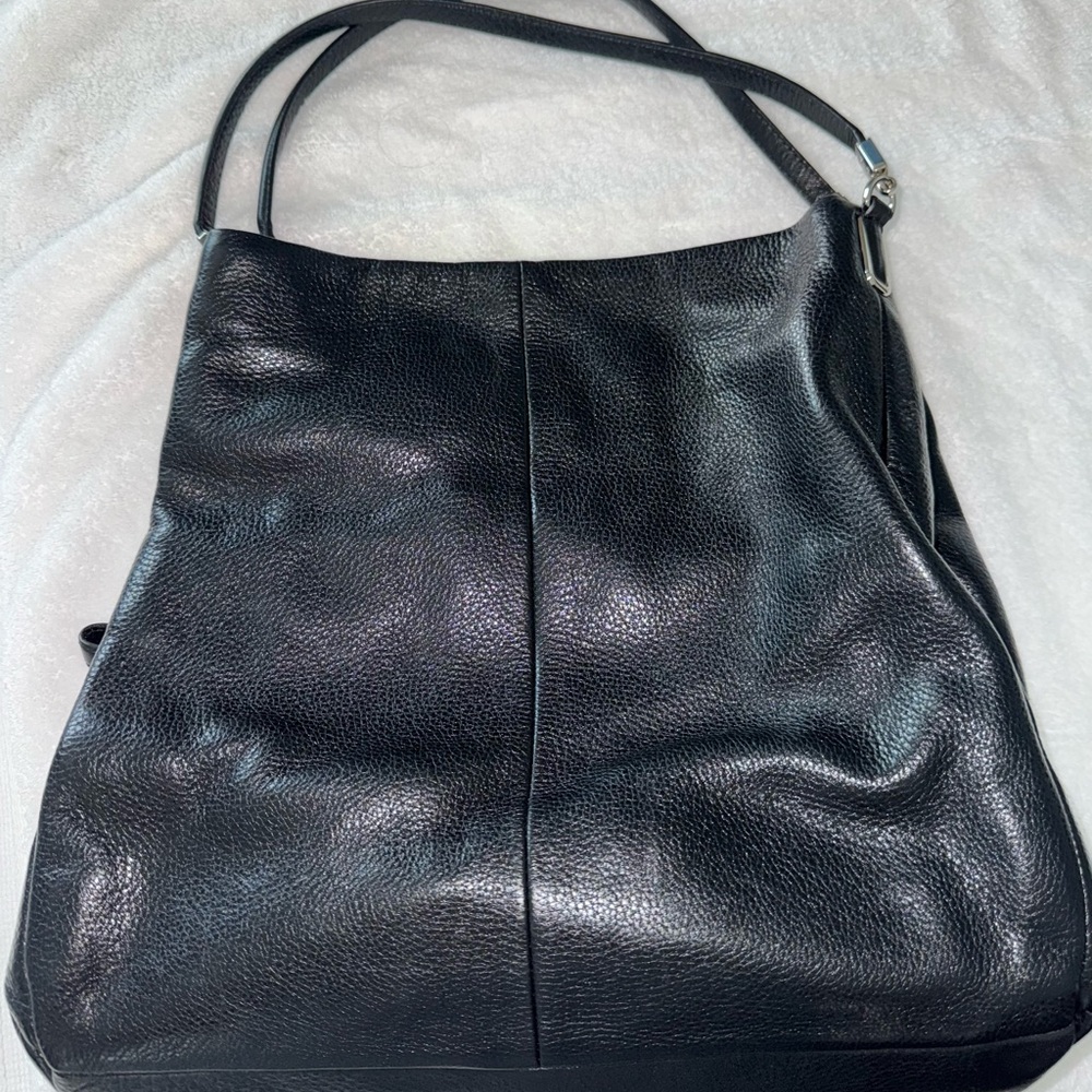 Coach Black Leather Shoulder Bag